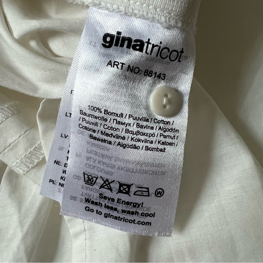 White Puff Long-Sleeve Ruched Detail Corset Modest Cute Blouse Shirt Top Sz M-L - Picture 15 of 15